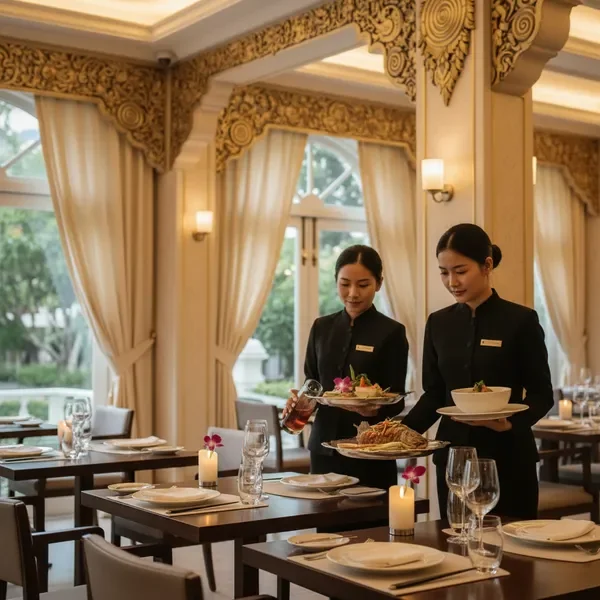 Sophisticated Thai restaurant interior design